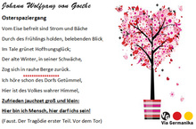 Goethe: Hier bin ich Mensch ....